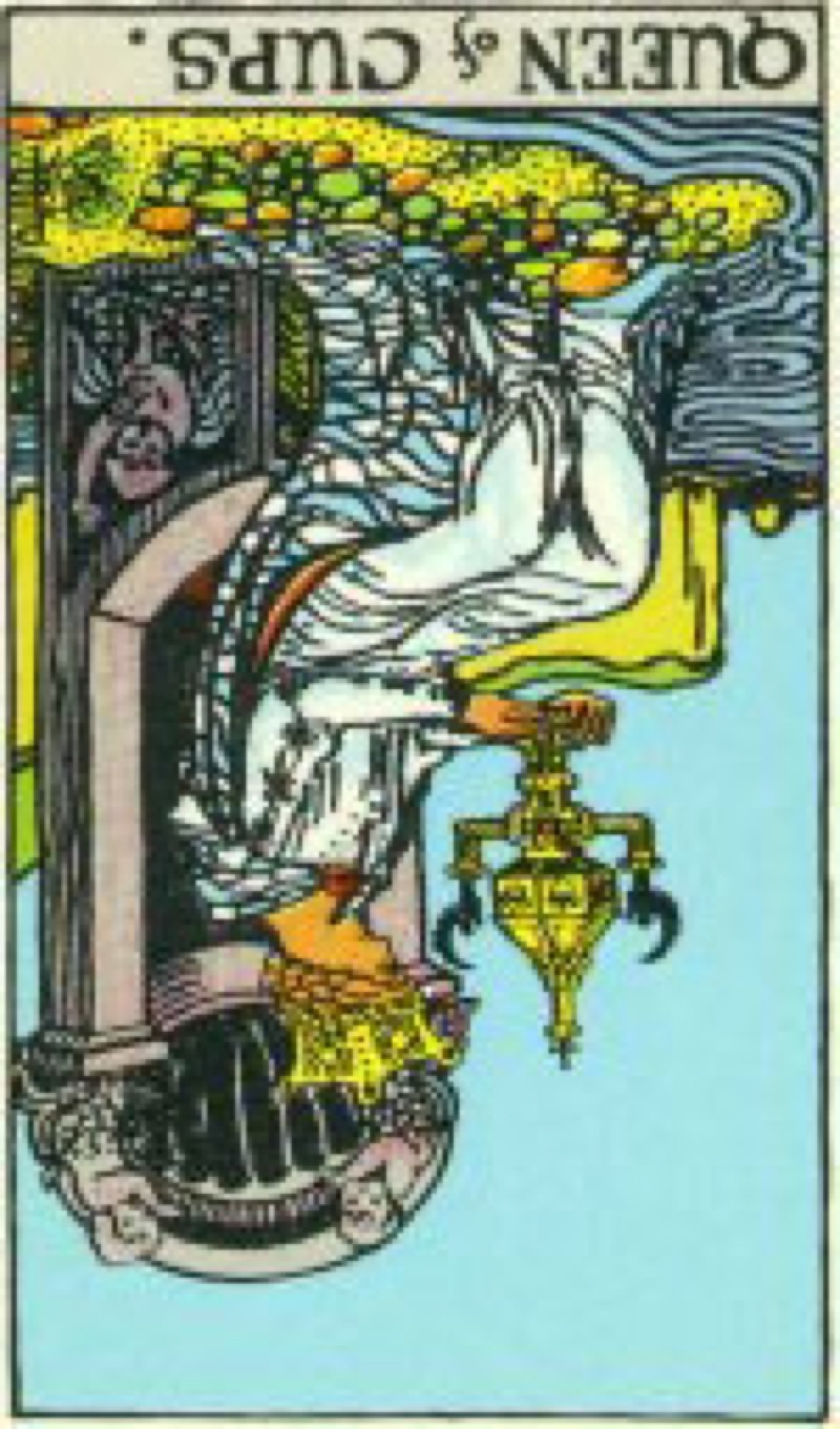 Tarot Card Queen of Cups Reversed