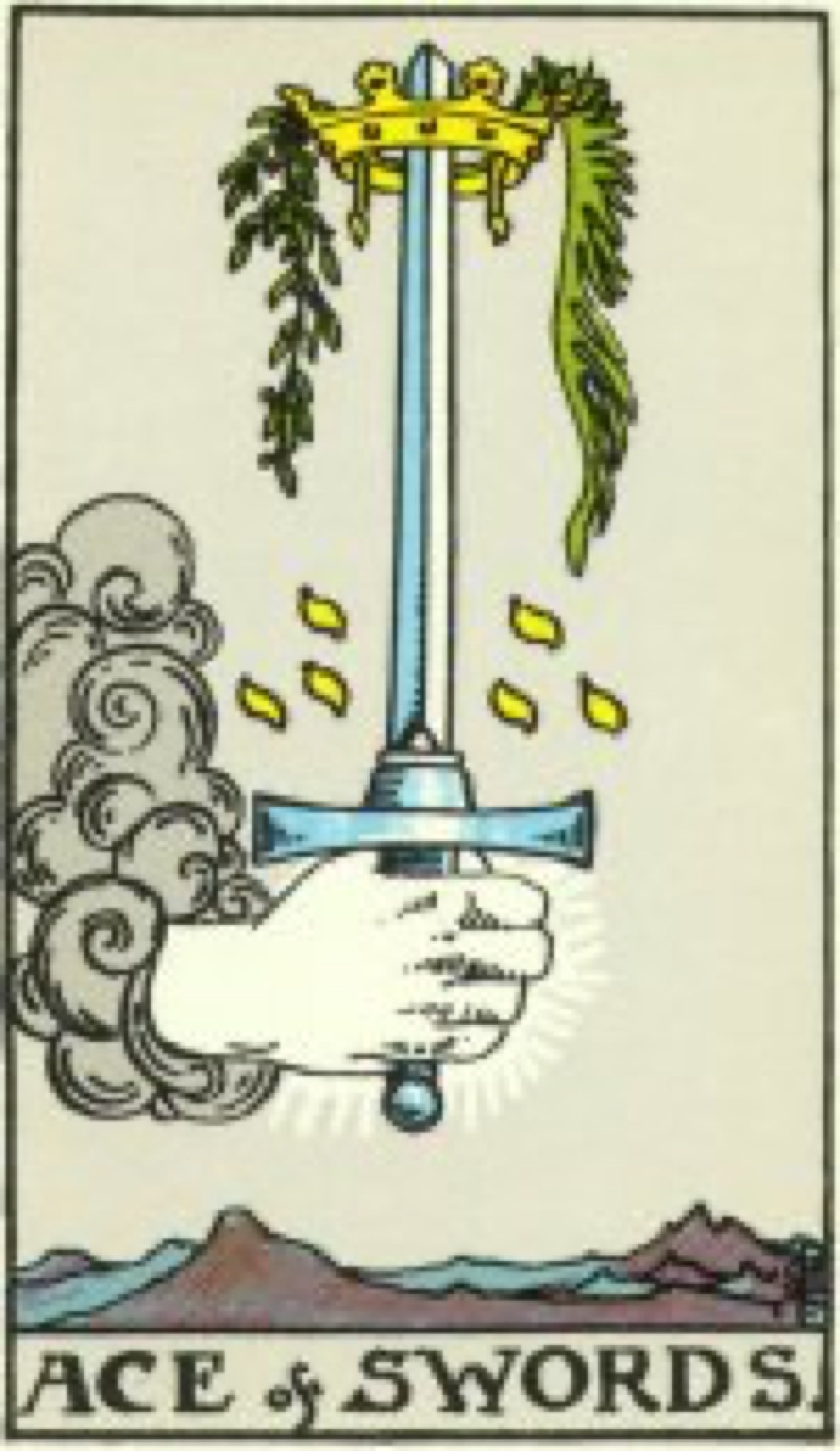 Tarot Card Ace Of Swords Tarot card ace of swords