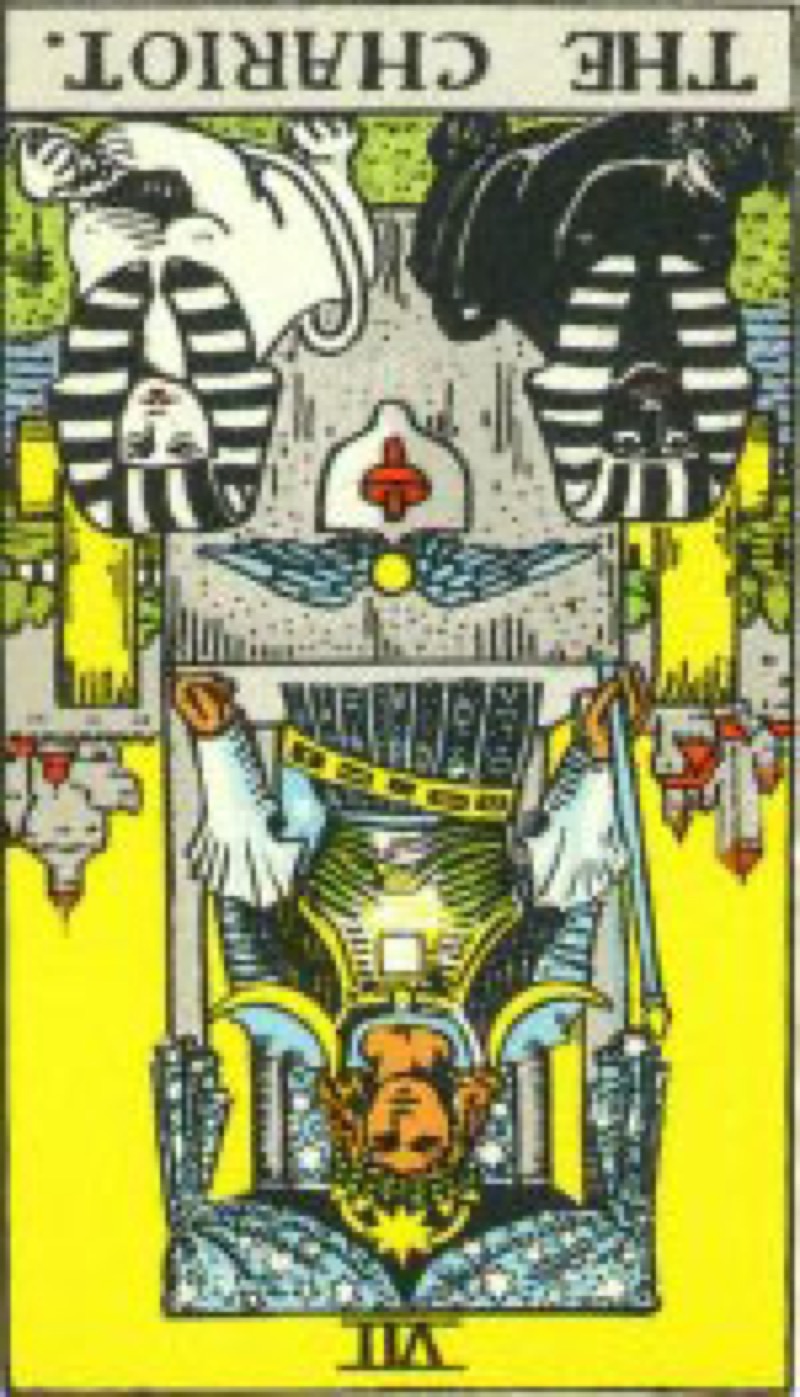 Tarot Card The Chariot Reversed